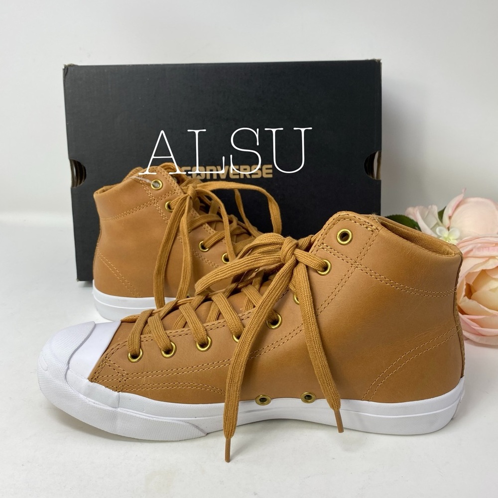 Converse Jack Purcell Jack Leather Mid Raw Sugar W - Picture 7 of 8